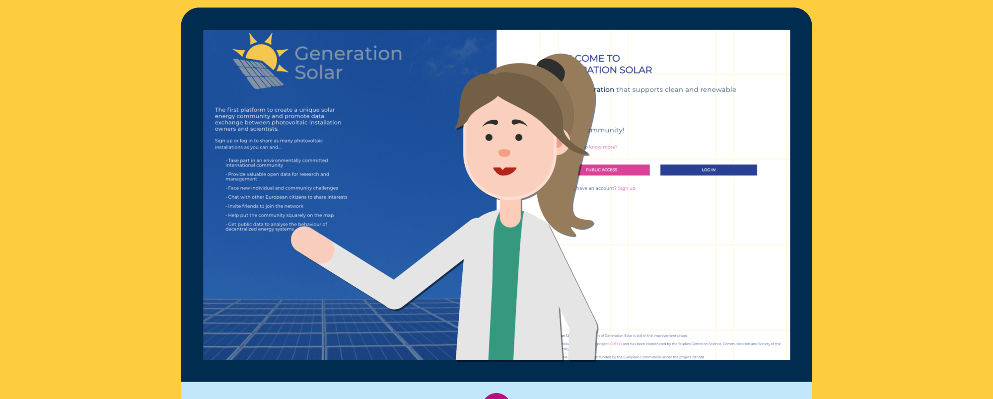 Video presentation of generation solar App